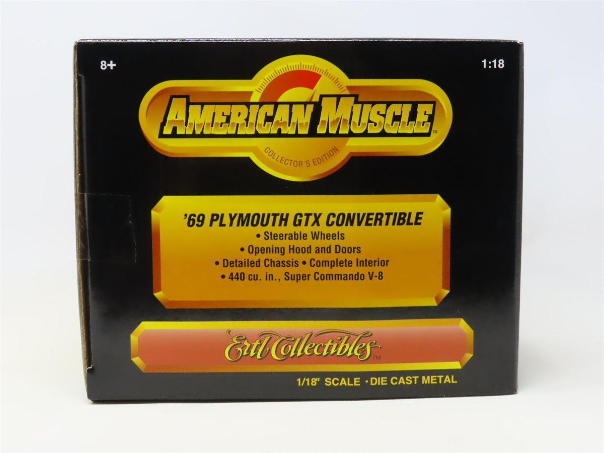 1:18 Ertl American Muscle Campbell Collectibles #29083 &#39;69 Plymouth GTX w/COA