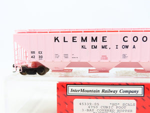 HO Scale InterMountain 45339-05 RREX Klemme Co-Op 3-Bay Covered Hopper #4230