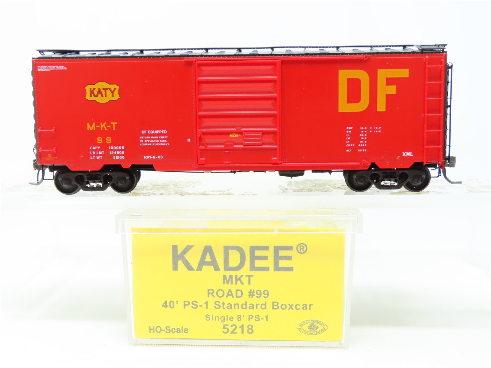 HO Scale Kadee 5218 MKT Missouri Kansas Texas "Katy" 40' PS-1 Boxcar #99