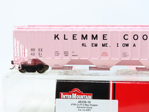 HO Scale InterMountain 45339-16 RREX Klemme Co-Op 3-Bay Covered Hopper #4251