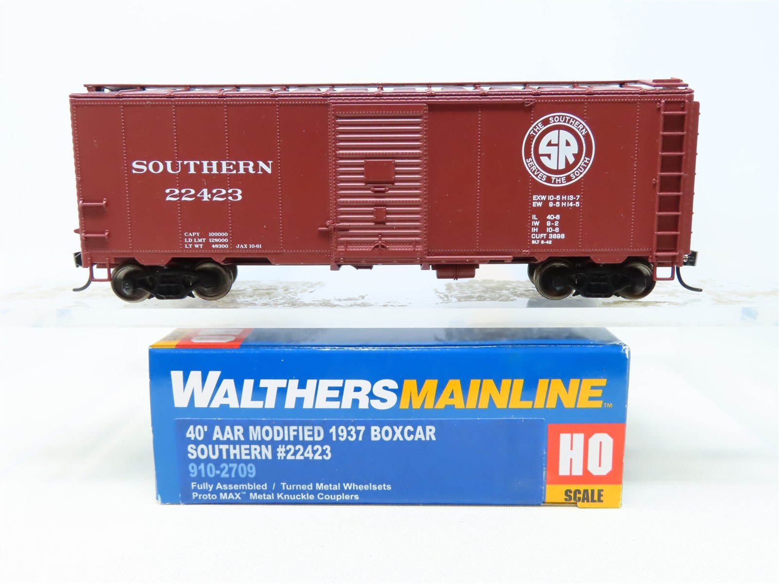 HO Scale Walthers Mainline 910-2709 Southern Railway 40' Boxcar #22423