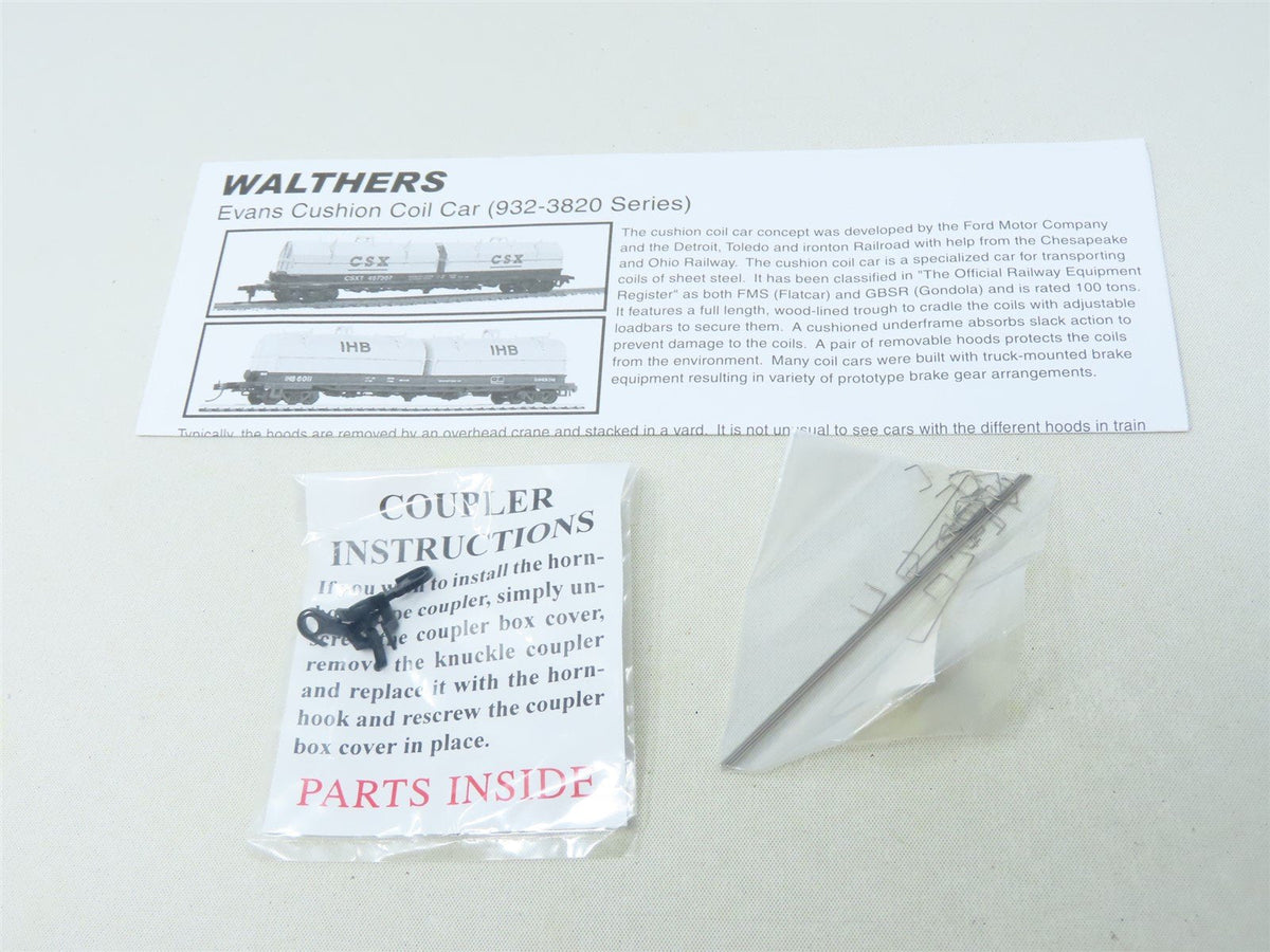 HO Scale Walthers 932-3822 CSXT Cushion Coil Car #497293