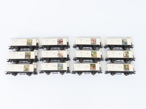 HO Scale Marklin 94022 Art Calendar 1998 Box Cars 12-Unit Set