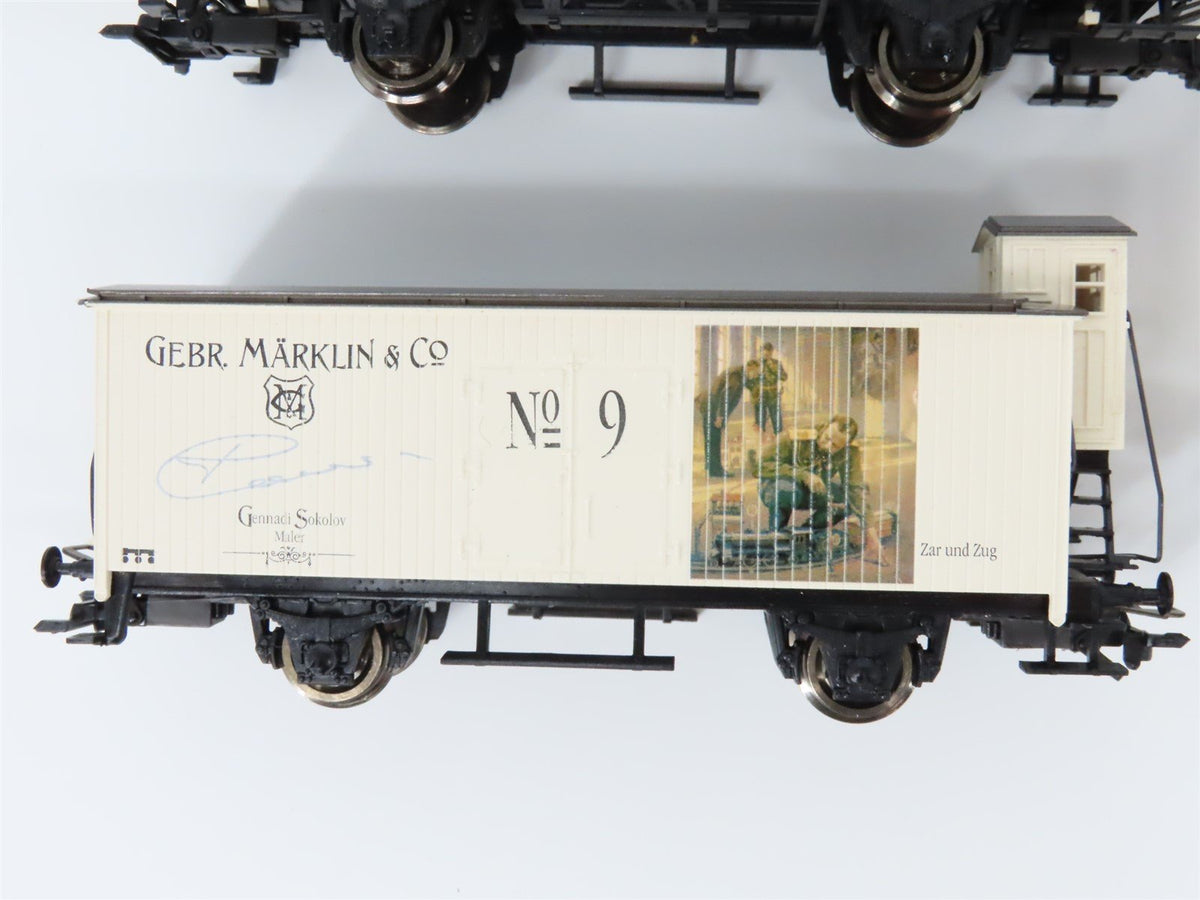 HO Scale Marklin 94022 Art Calendar 1998 Box Cars 12-Unit Set