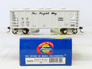 HO Scale Athearn 94354 CG Central of Georgia 2-Bay Hopper #1020