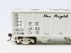 HO Scale Athearn 94354 CG Central of Georgia 2-Bay Hopper #1020