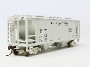 HO Scale Athearn 94354 CG Central of Georgia 2-Bay Hopper #1020