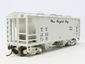 HO Scale Athearn 94354 CG Central of Georgia 2-Bay Hopper #1020