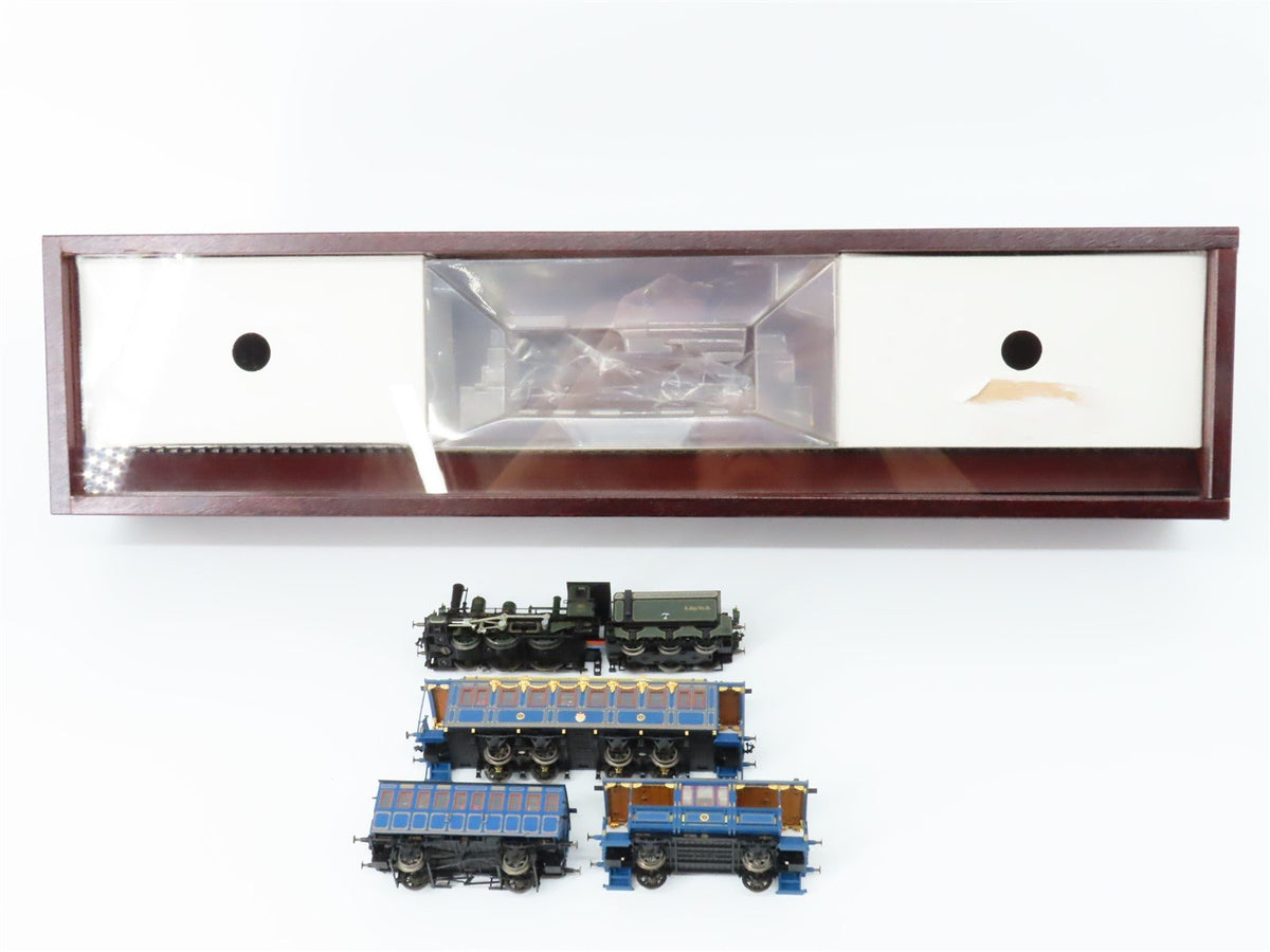 HO Marklin HAMO Digital 2698 &quot;The King Ludwig Train&quot; 2-4-0 Steam Set w/ Display