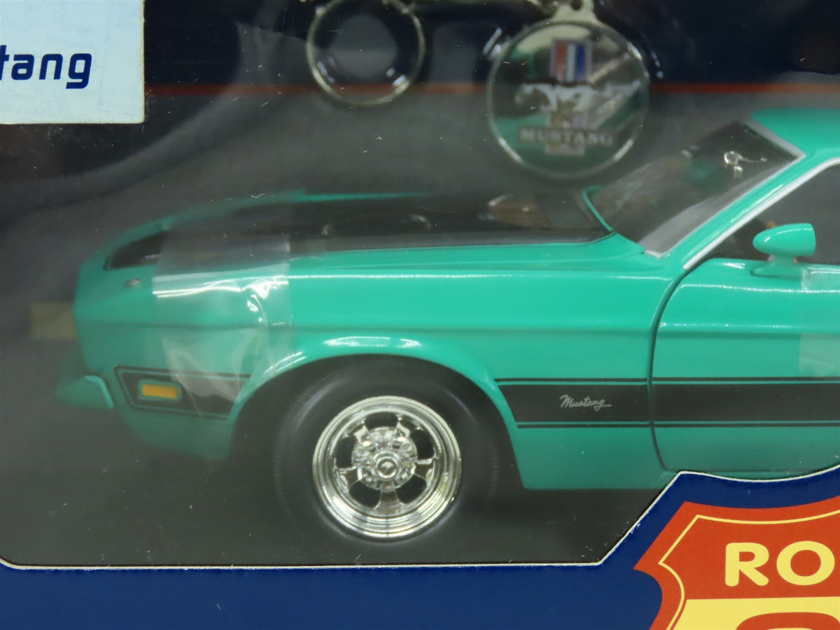 1:18 Scale Original Toy Co. Route 66 Die-Cast 1973 Ford Mustang - Green/Black