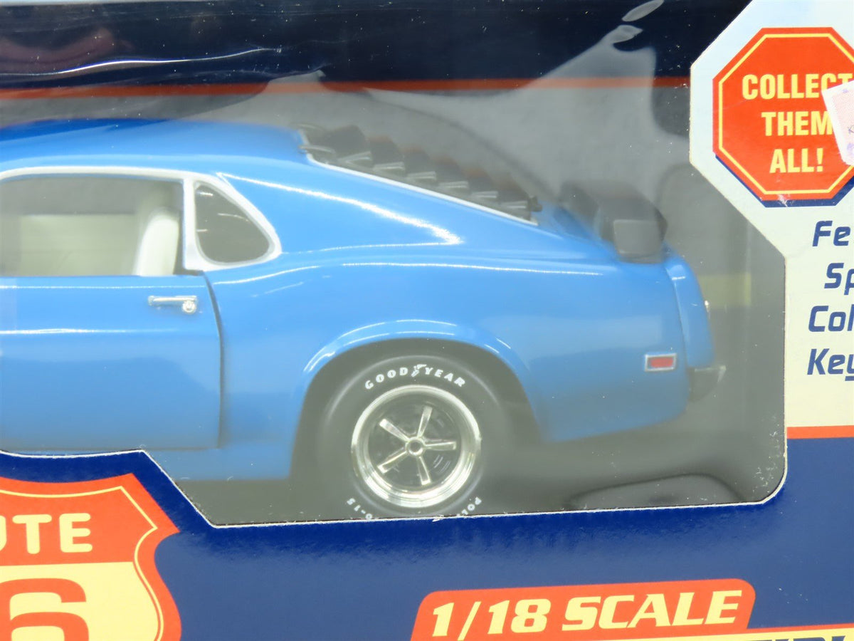 1:18 Scale Original Toy Co. Route 66 Die-Cast 1970 Ford Mustang - Blue