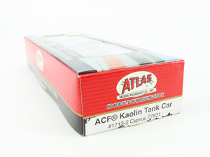 HO Scale Atlas 1713-2 ACFX Cyprus ACF Kaolin Tank Car #77831 - Sealed