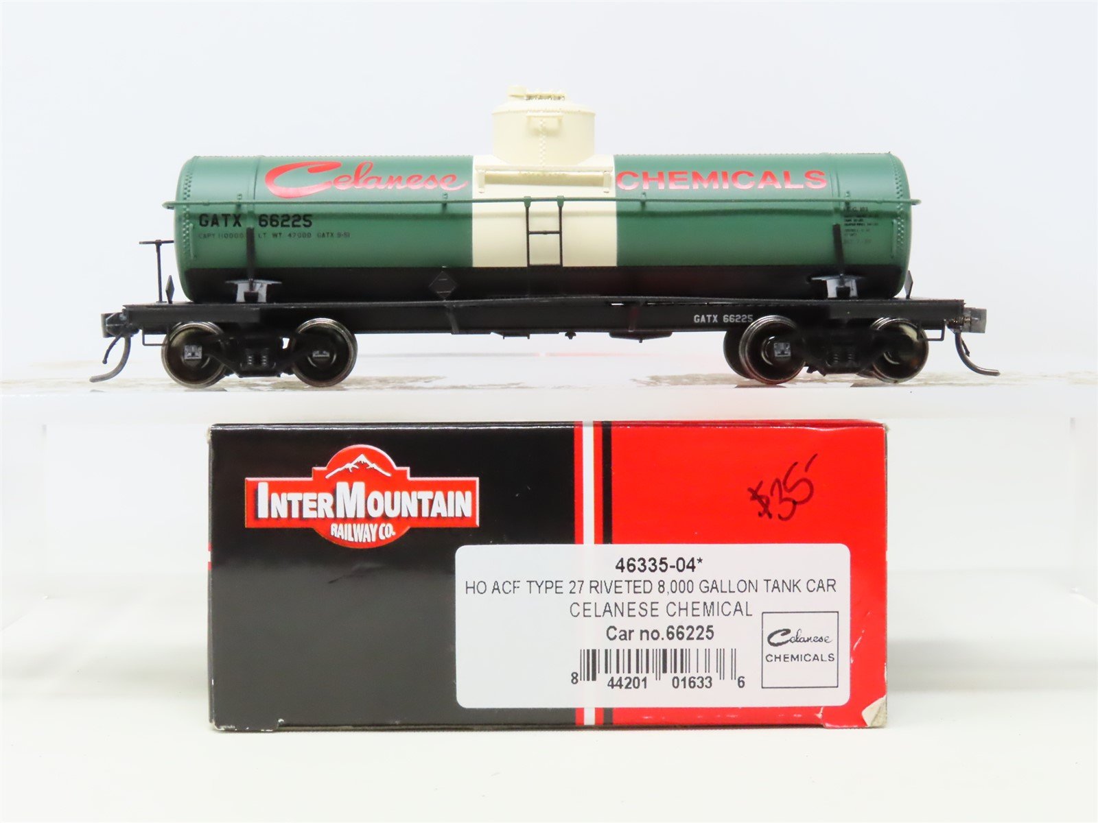 HO Scale InterMountain 46335-04 GATX Celanese Chemical Tank Car #80331