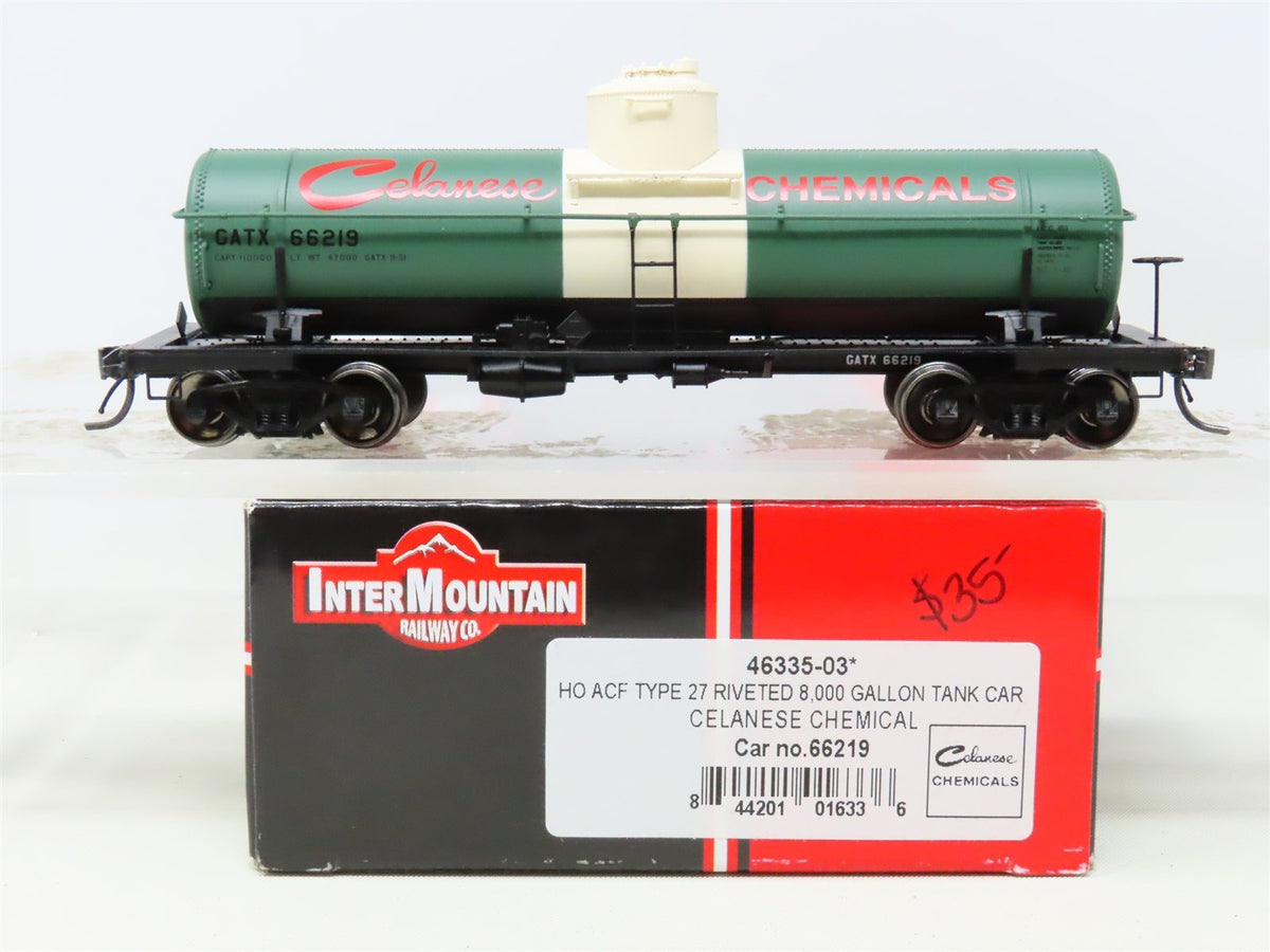 HO Scale InterMountain 46335-03 GATX Celanese Chemicals Tank Car #66219