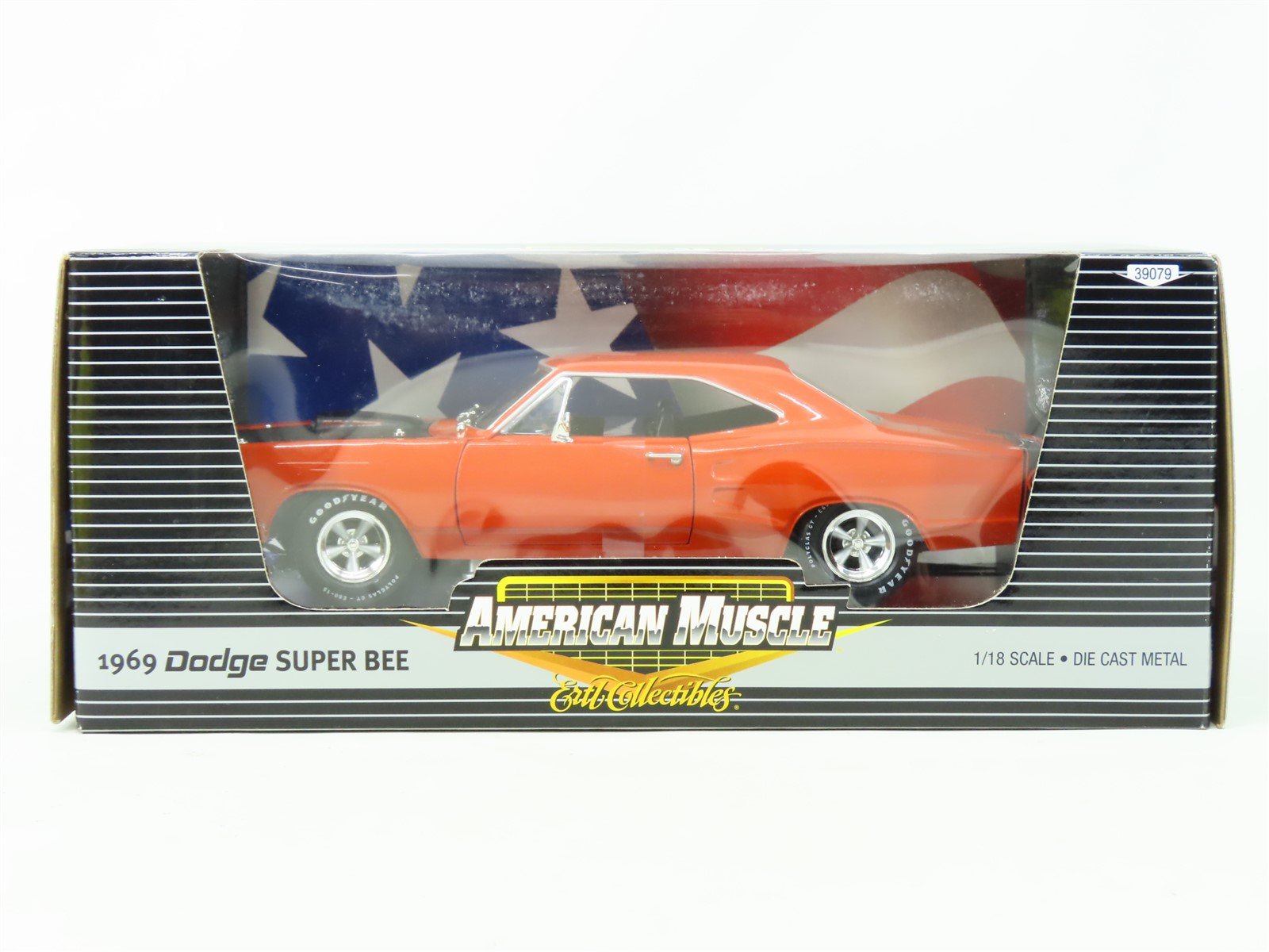 1:18 Scale RC2 Ertl American Muscle #39079 1969 Dodge Super Bee - Orange/Black