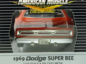 1:18 Scale RC2 Ertl American Muscle #39079 1969 Dodge Super Bee - Orange/Black