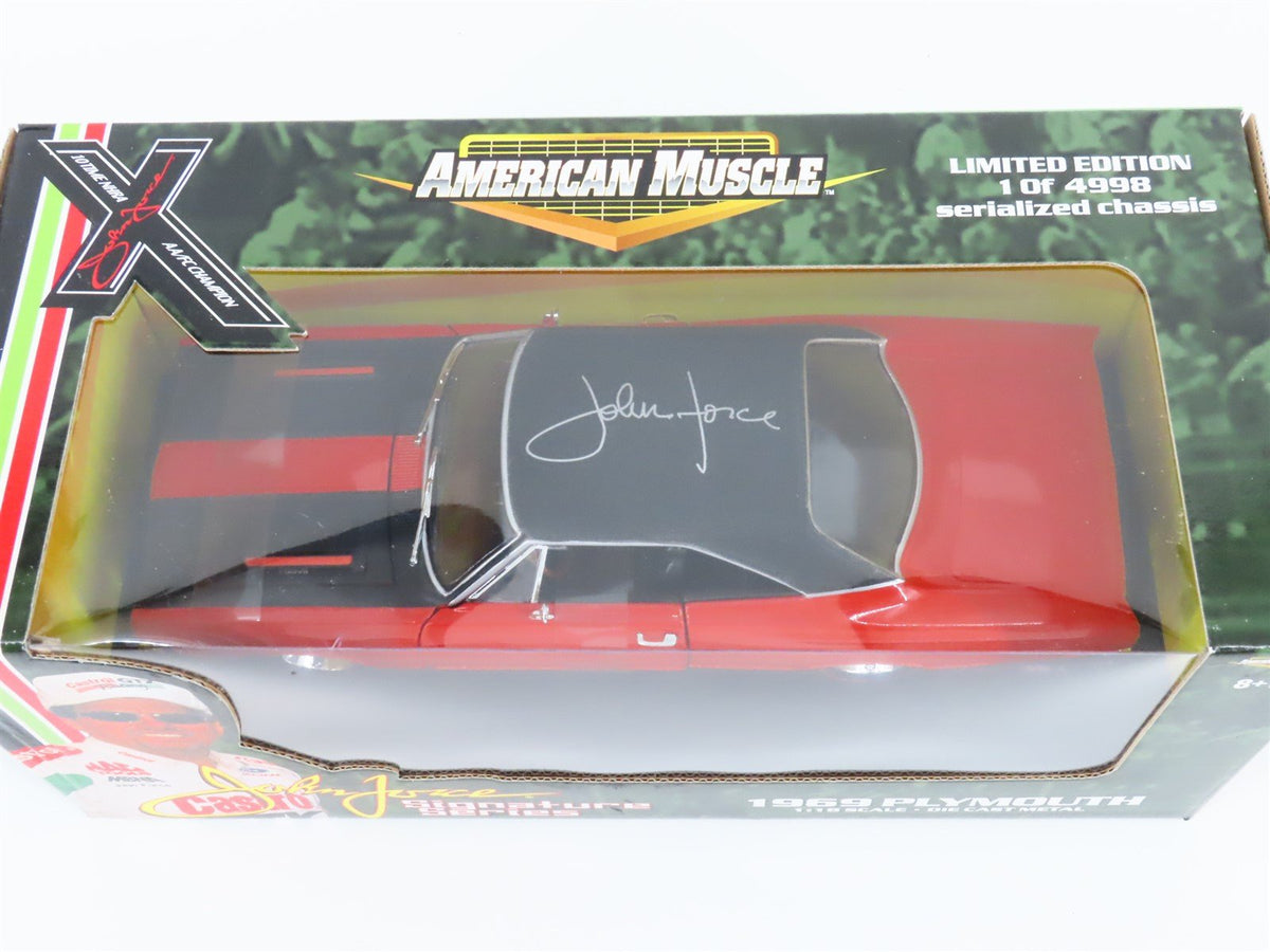 1:18 Scale RC Ertl American Muscle #32894 John Force 1969 Plymouth - Red/Black