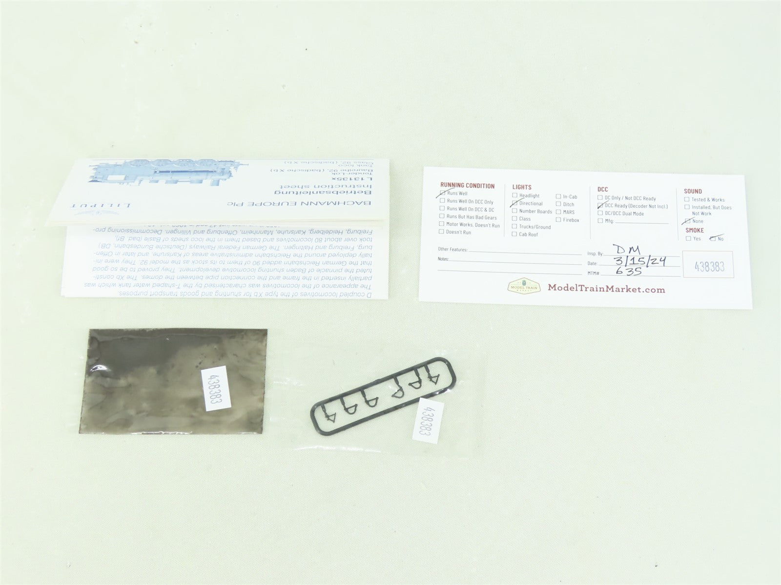 HO Liliput L131350 G.Bad.St.E. Baden 0-8-0T Class Xb Steam Tank #366 - DCC Ready