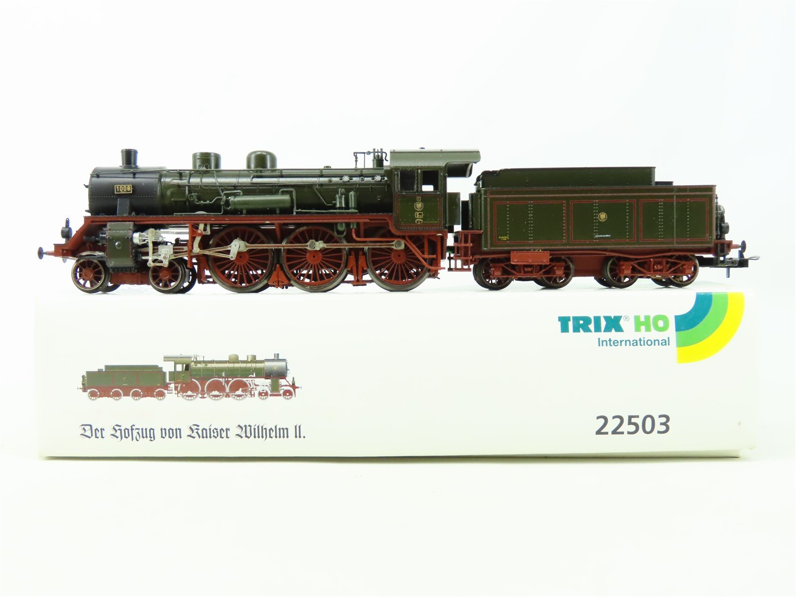 HO Scale Trix 22503 KPEV "Kaiser Wilhelm III Train" 4-6-0 Class S 10 Steam #1008