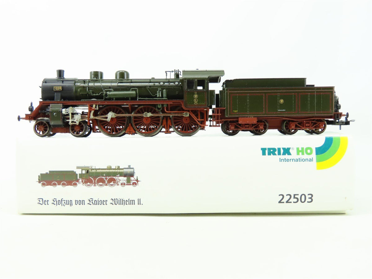 HO Scale Trix 22503 KPEV &quot;Kaiser Wilhelm III Train&quot; 4-6-0 Class S 10 Steam #1008