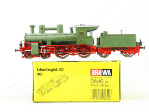 HO BRAWA 0640 K.W.St.E. Wurttemberg 4-4-0 Class AD Steam #1521 - DCC Ready