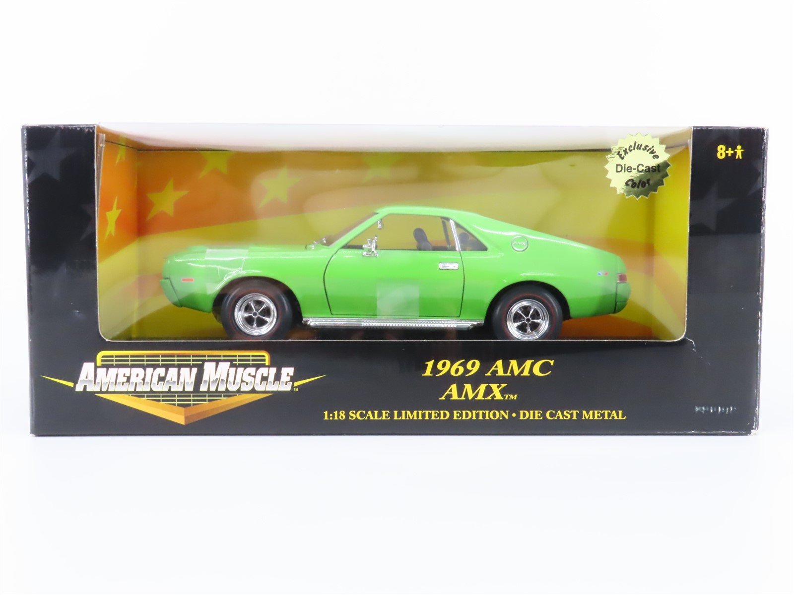 1:18 Scale RC Ertl American Muscle #32833 Die-Cast 1969 AMC AMX - Green