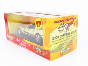 1:18 Scale RC Ertl American Muscle #36833 Die-Cast 2003 Corvette Coupe - Gold