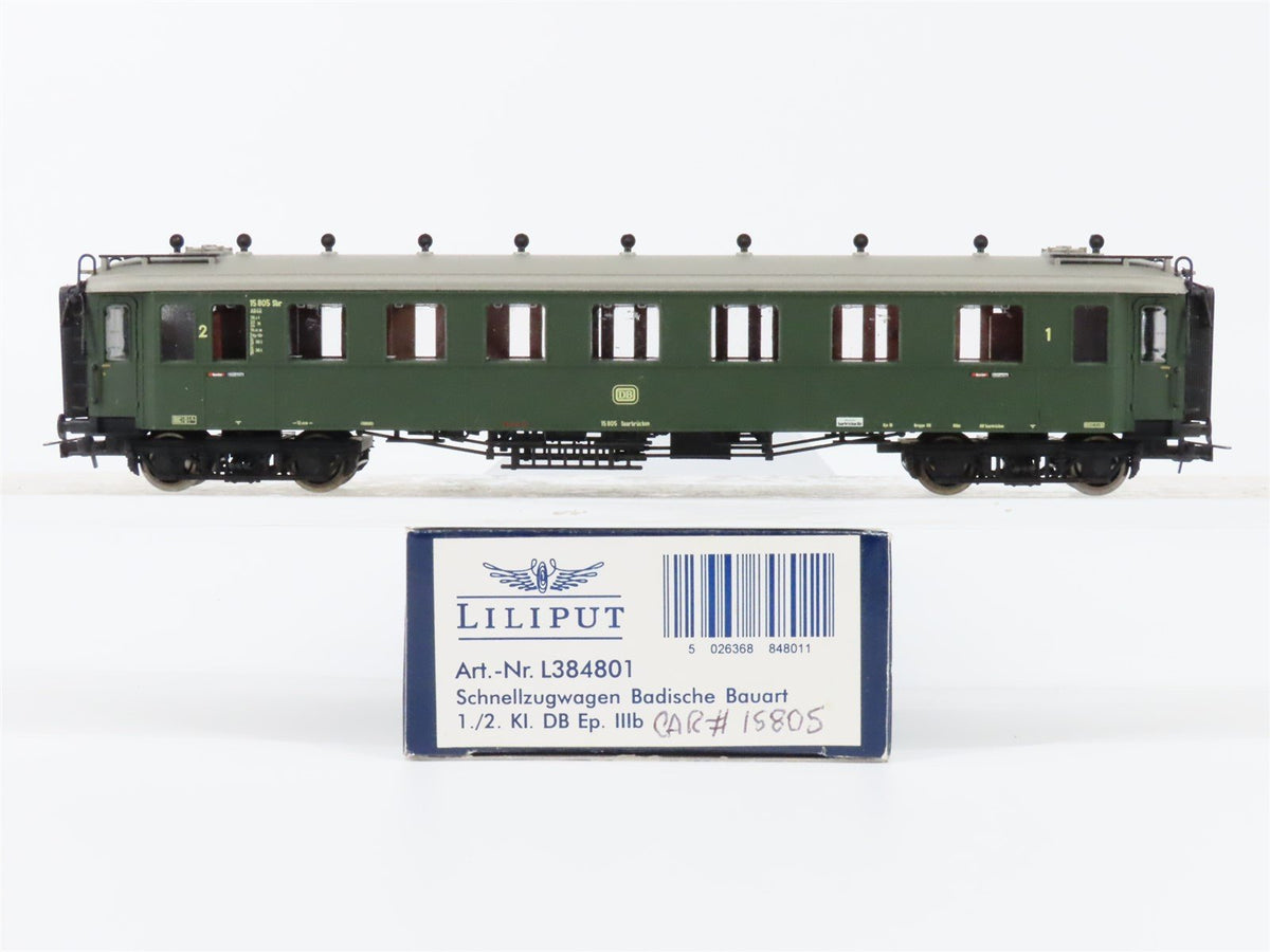 HO Liliput L384801 DB German Era IIIb 1st/2nd Class Corridor Coach Passenger