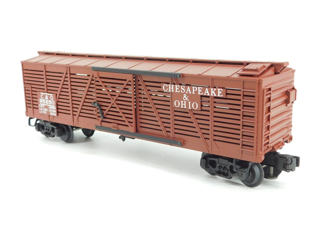 O Gauge 3-Rail Lionel 6-51402 C&amp;O Chesapeake &amp; Ohio Stock Car #95250