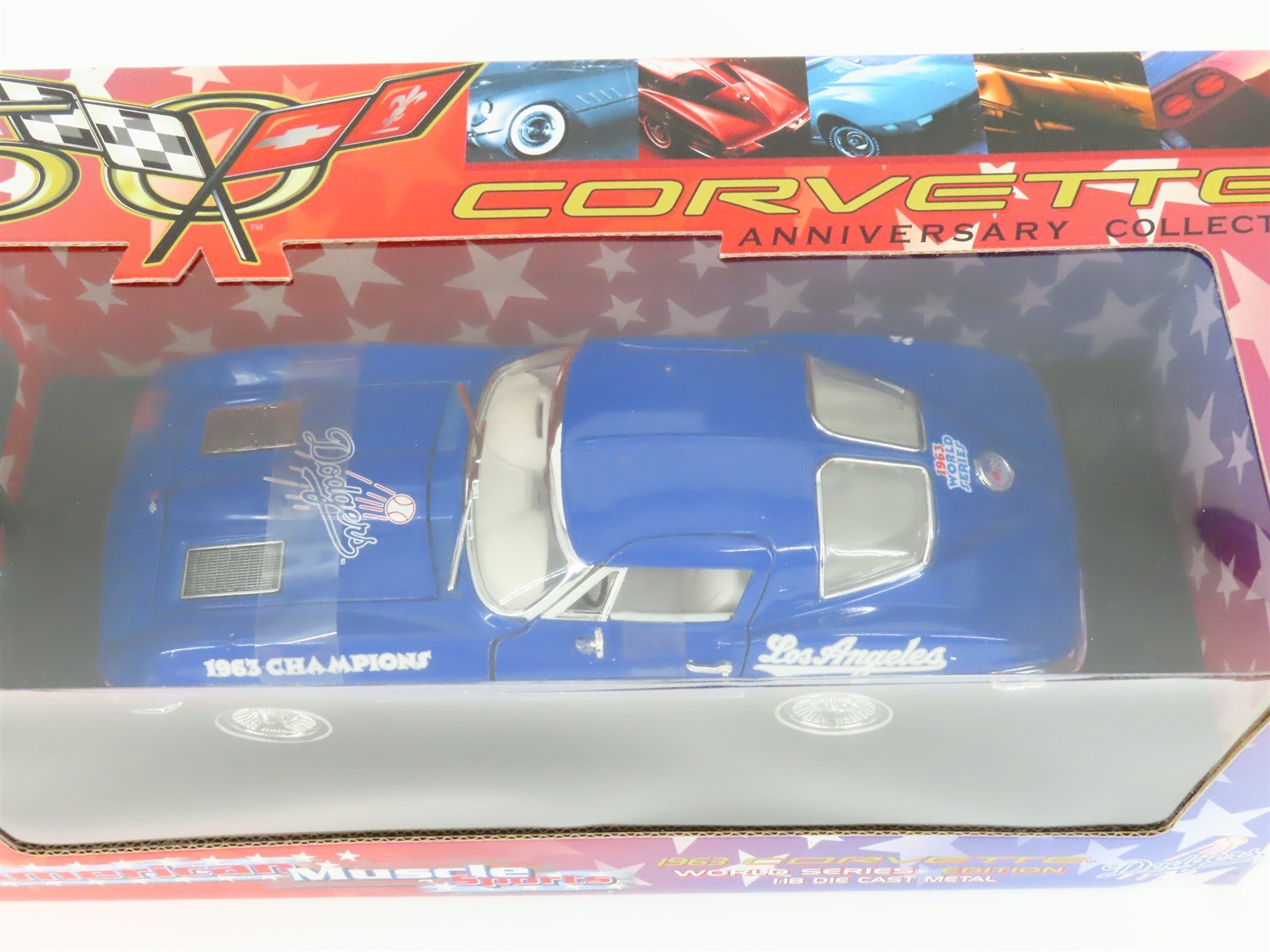 Ertl American Muscle 1963 online Chevy Corvette Sting Ray Anniversary 1:18 Diecast Car