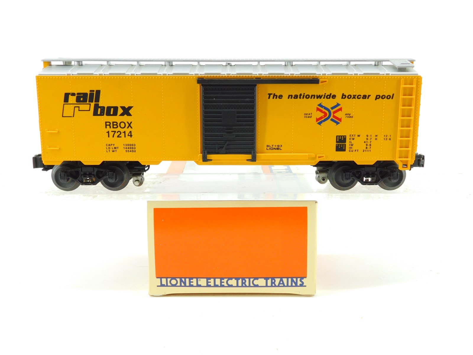 O Gauge 3-Rail Lionel 6-17214 RBOX Railbox Boxcar #17214 w/Railsounds