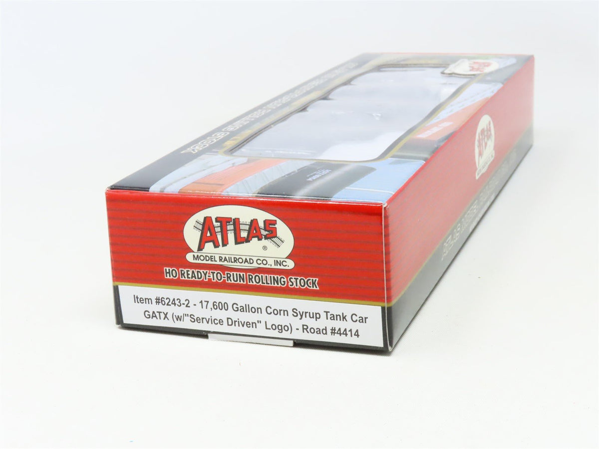 HO Scale Atlas 6243-2 GATX 17,600 Gallon Corn Syrup Tank Car #4414 - SEALED