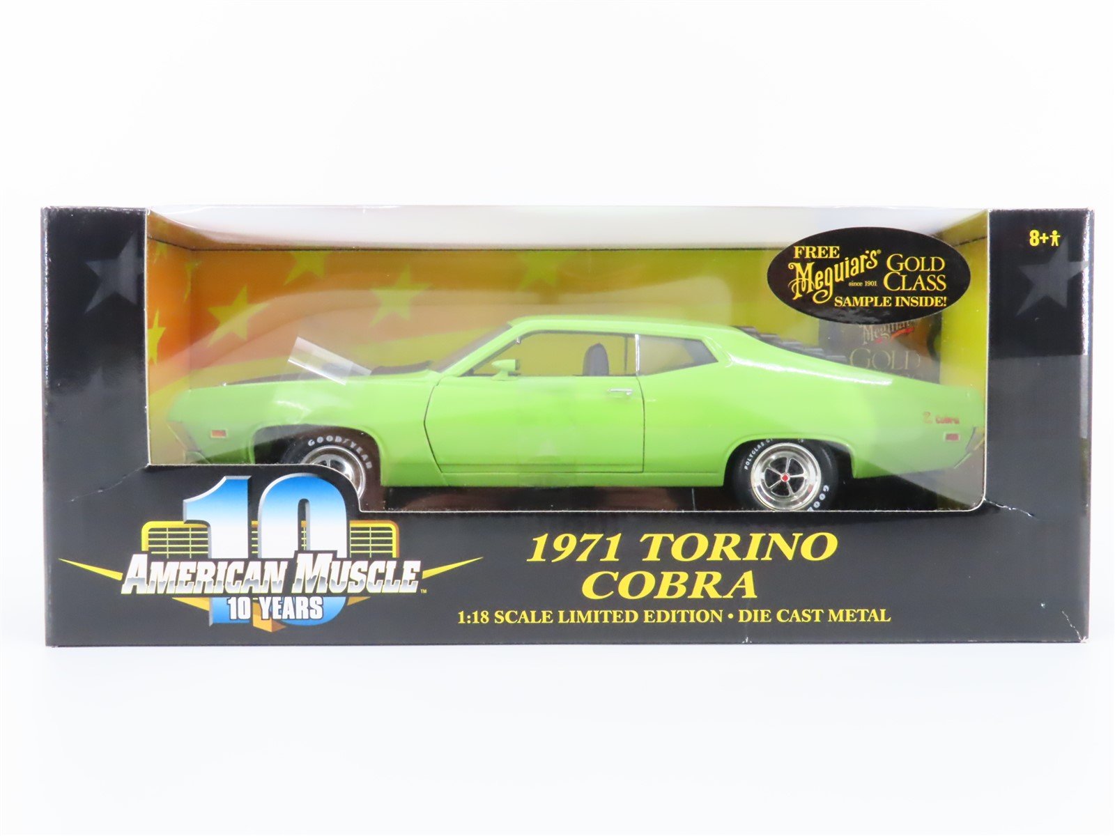 1:18 Scale RC Ertl American Muscle #36383 Die-Cast 1971 Torino Cobra - Green