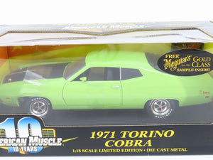 1:18 Scale RC Ertl American Muscle #36383 Die-Cast 1971 Torino Cobra - Green