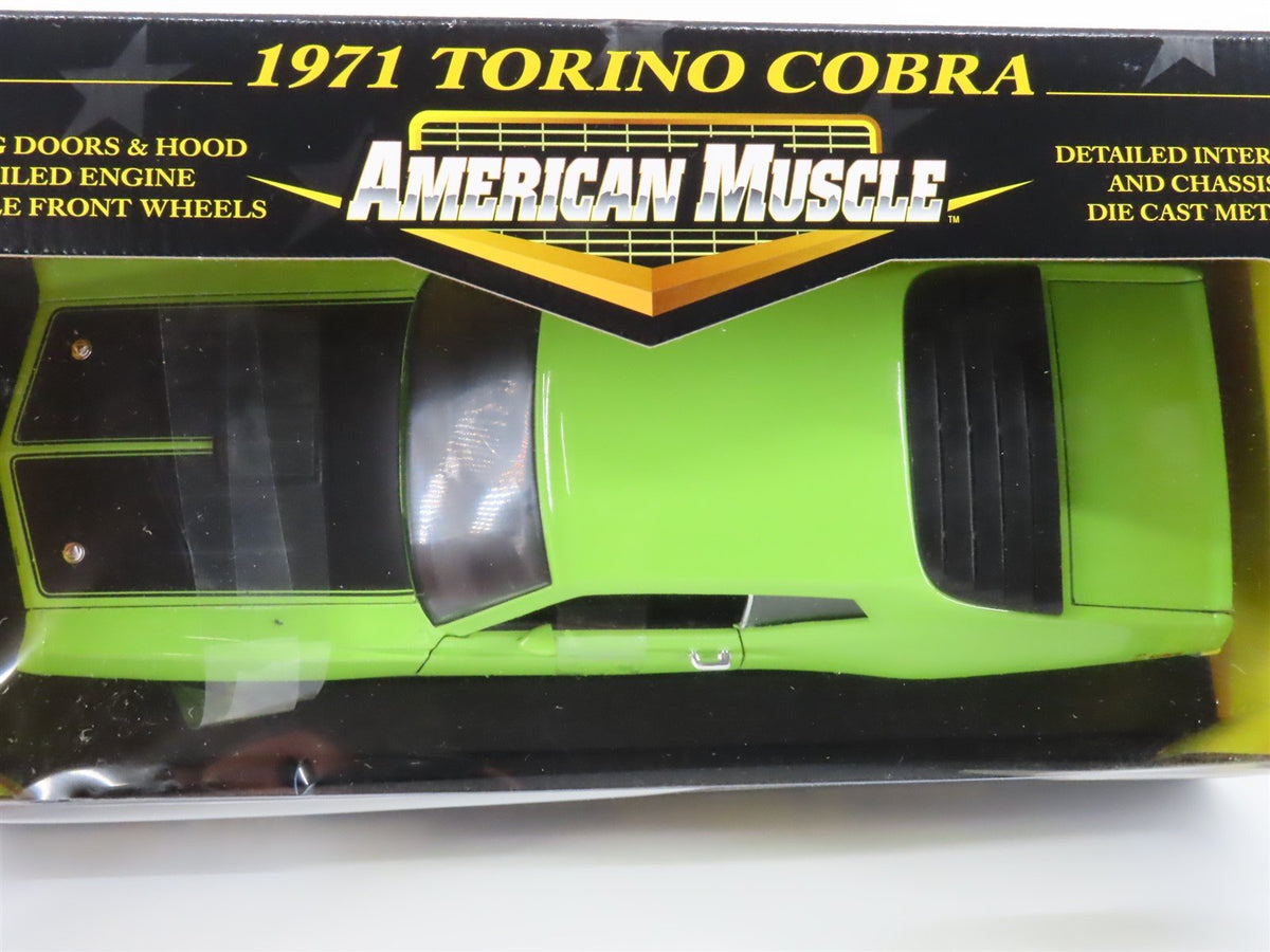 1:18 Scale RC Ertl American Muscle #36383 Die-Cast 1971 Torino Cobra - Green