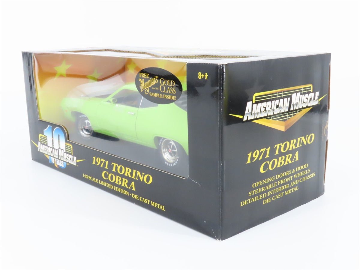 1:18 Scale RC Ertl American Muscle #36383 Die-Cast 1971 Torino Cobra - Green