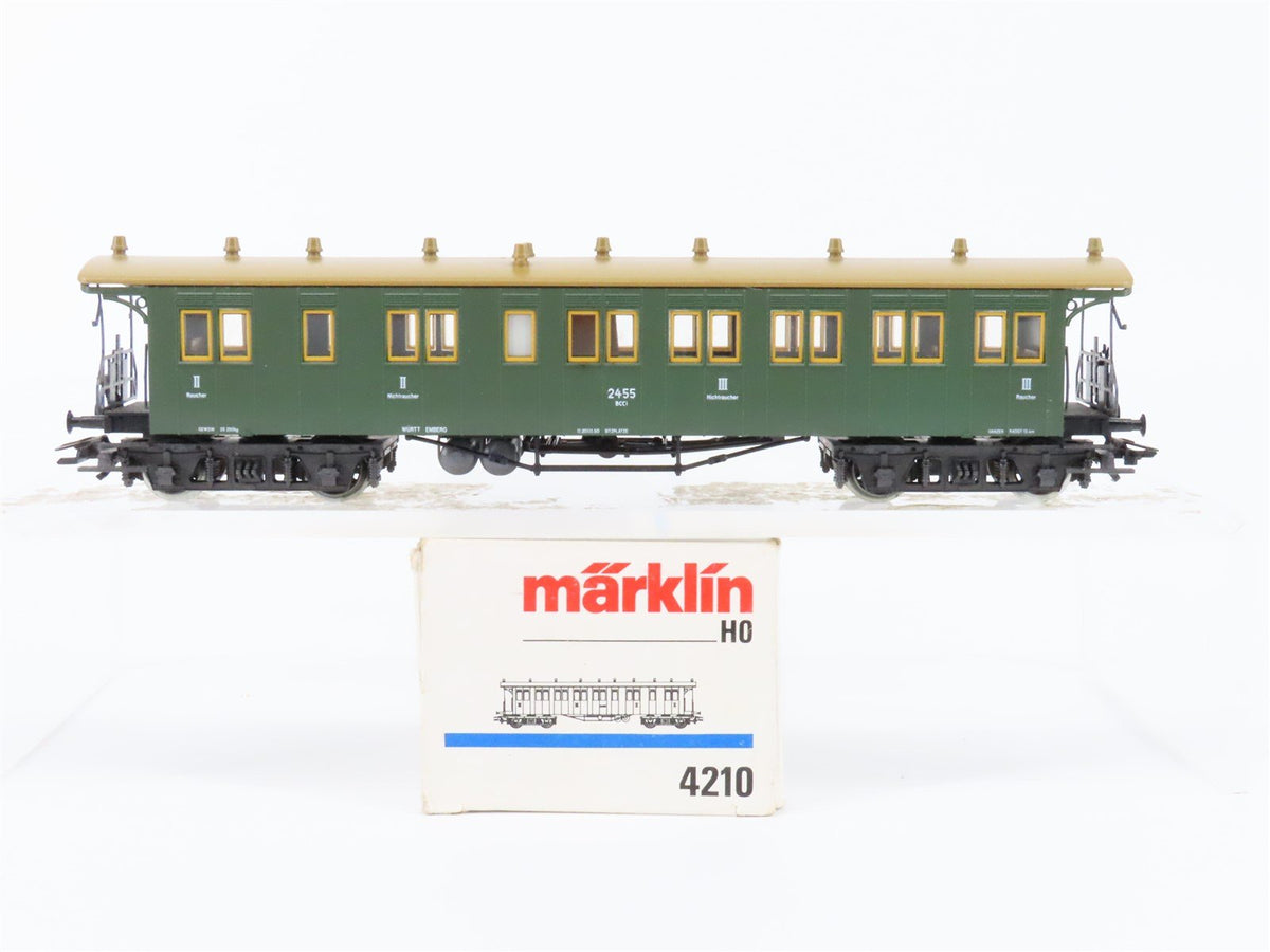 HO Scale Marklin 4210 K.W.St.E. Wurttemberg 2nd/3rd Class Coach Passenger #2455