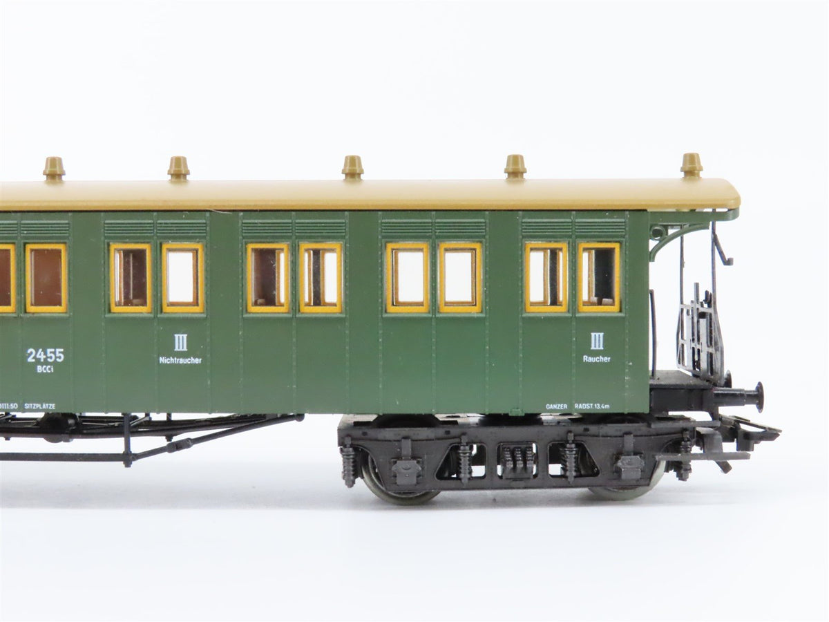 HO Scale Marklin 4210 K.W.St.E. Wurttemberg 2nd/3rd Class Coach Passenger #2455