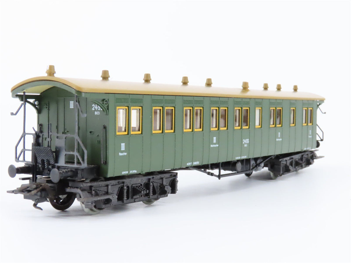 HO Scale Marklin 4210 K.W.St.E. Wurttemberg 2nd/3rd Class Coach Passenger #2455