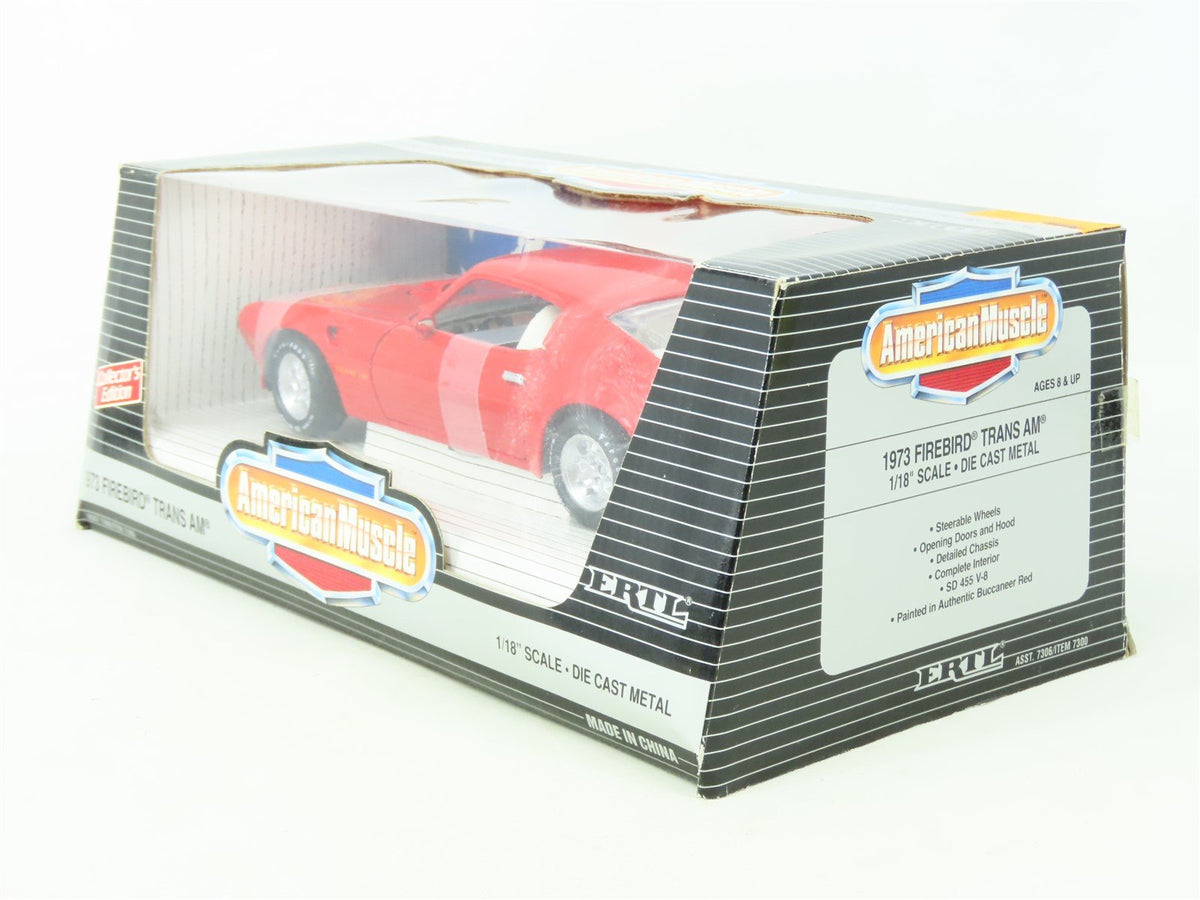 1:18 Scale Ertl American Muscle #7300 Die-Cast 1973 Firebird Trans Am - Red