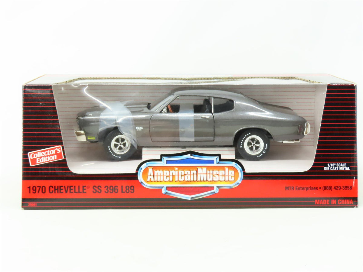 1:18 Ertl American Muscle MTR #29061 Die-Cast 1970 Chevelle SS 396 L89 - Gray