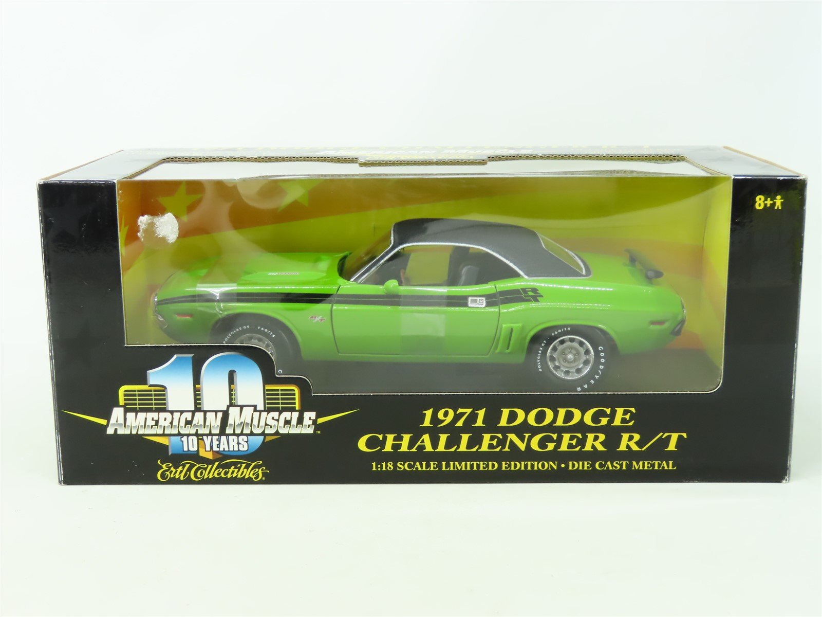 1:18 Scale RC Ertl American Muscle #36549 Die-Cast 1971 Dodge Challenger R/T