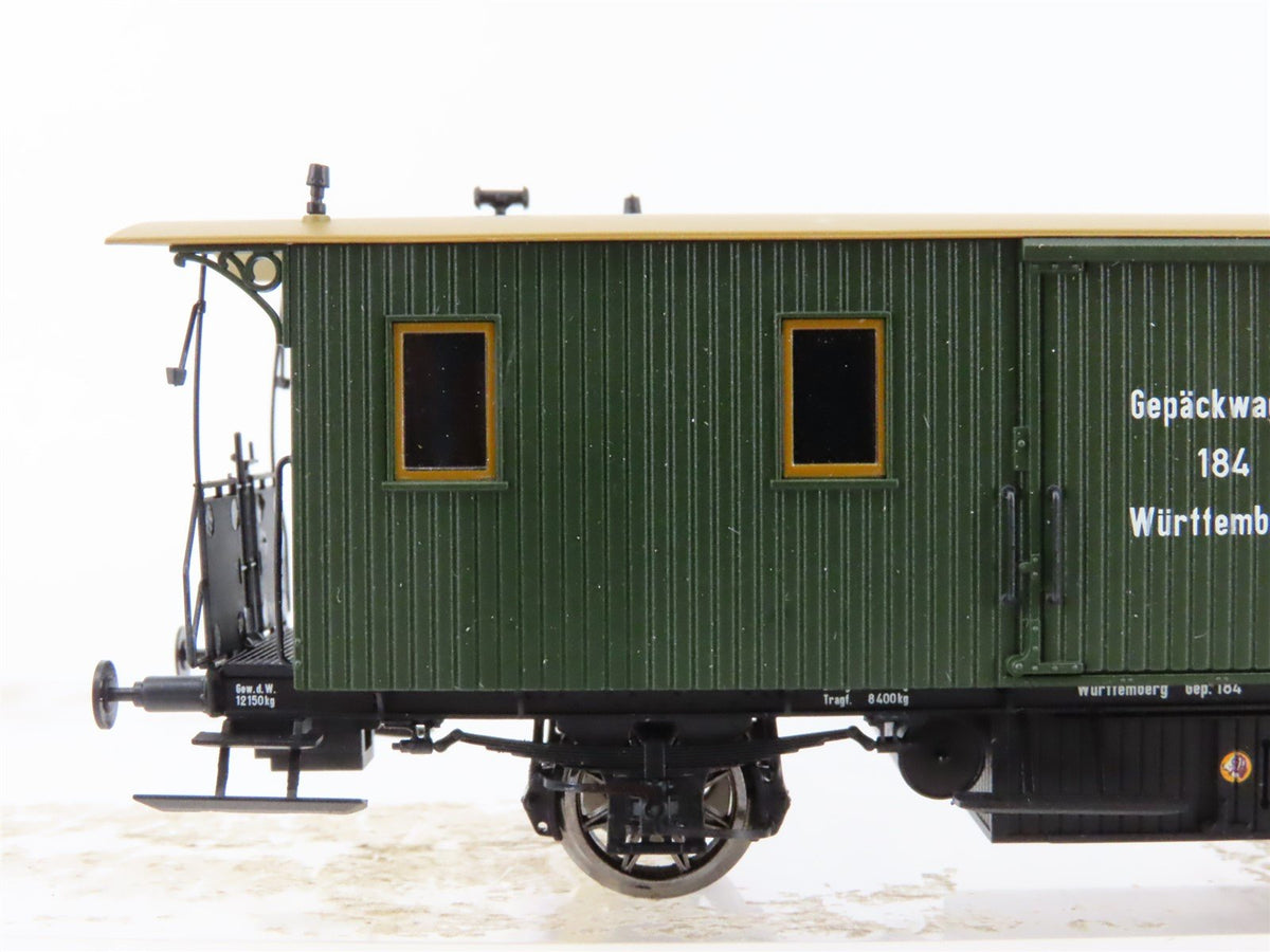 HO Scale BRAWA 2410 K.W.St.E. Wurttemberg Era I Baggage Passenger Car #184