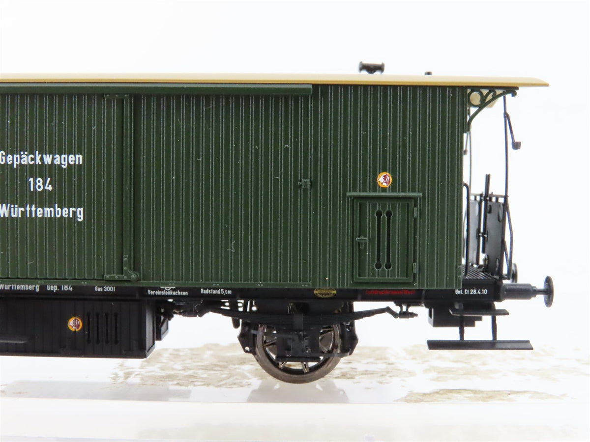 HO Scale BRAWA 2410 K.W.St.E. Wurttemberg Era I Baggage Passenger Car #184