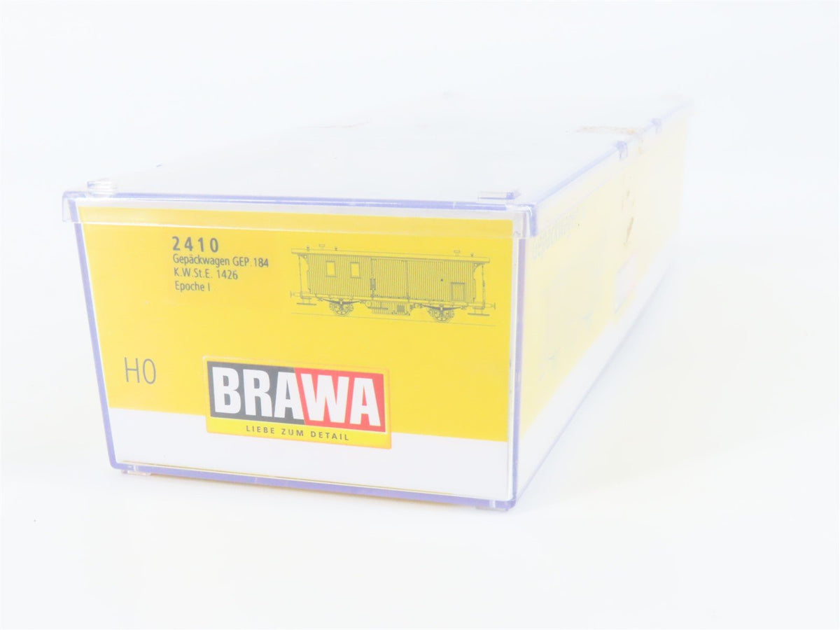 HO Scale BRAWA 2410 K.W.St.E. Wurttemberg Era I Baggage Passenger Car #184