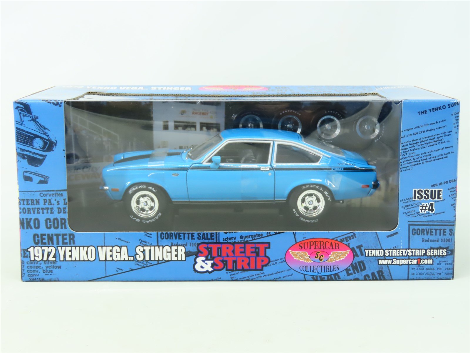 1:18 Scale RC2 Ertl SCC Street & Strip Series #29410P 1972 Yenko Vega Stinger