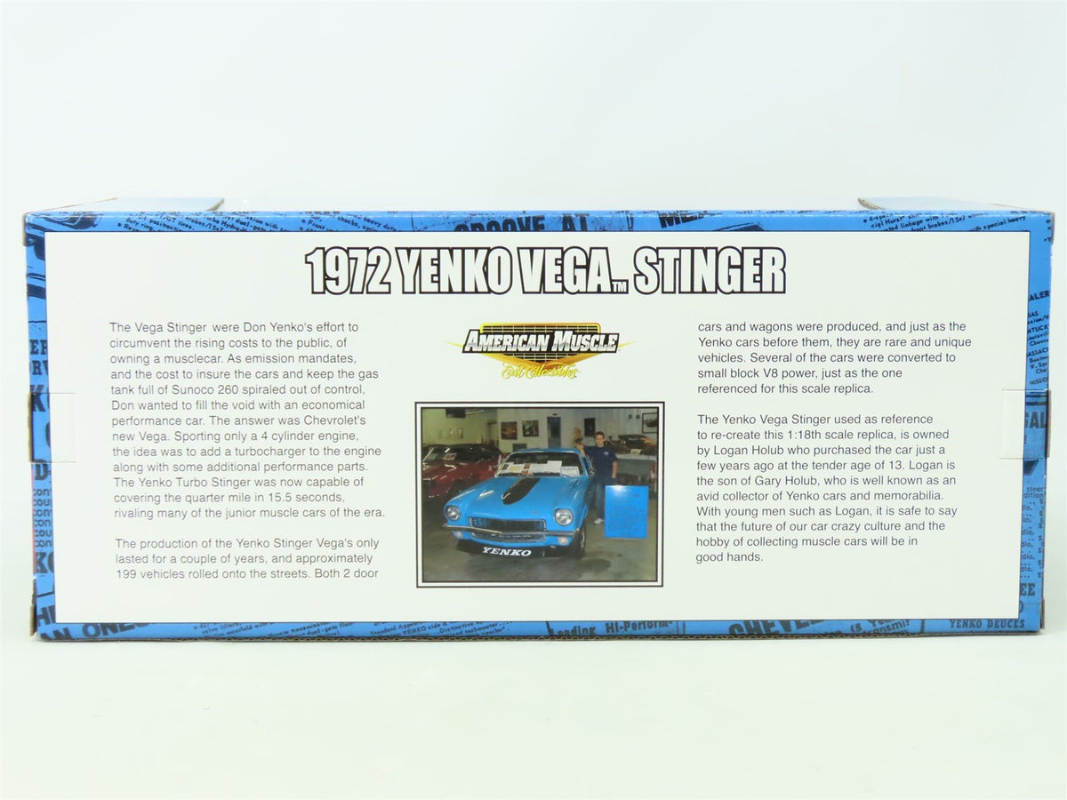 1:18 Scale RC2 Ertl SCC Street &amp; Strip Series #29410P 1972 Yenko Vega Stinger