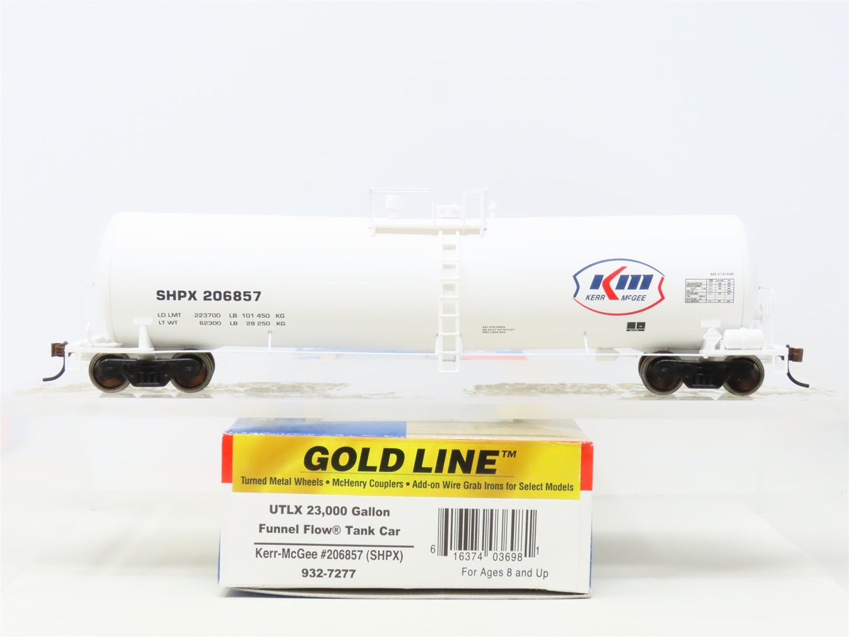 HO Scale Walthers Gold Line 932-7277 SHPX Kerr-McGee Funnel Flow Tank Car 206857