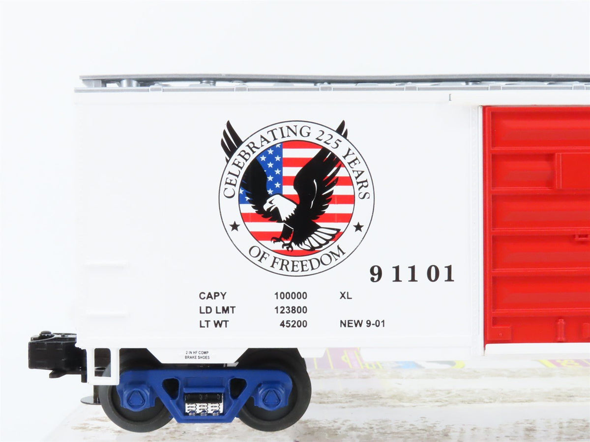 O Gauge 3-Rail MTH 20-93092 American Freedom 40&#39; Boxcar #91101