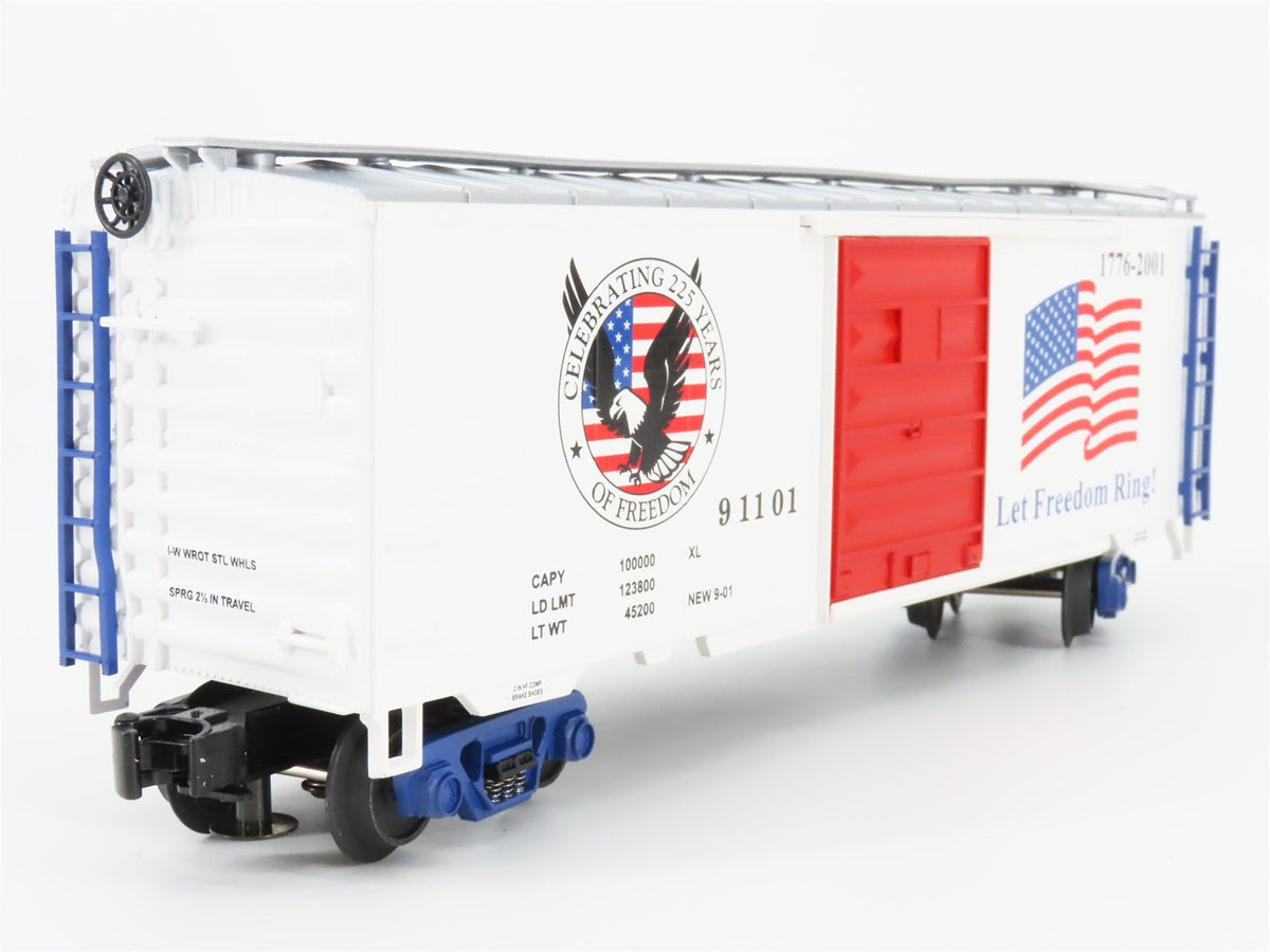 O Gauge 3-Rail MTH 20-93092 American Freedom 40&#39; Boxcar #91101